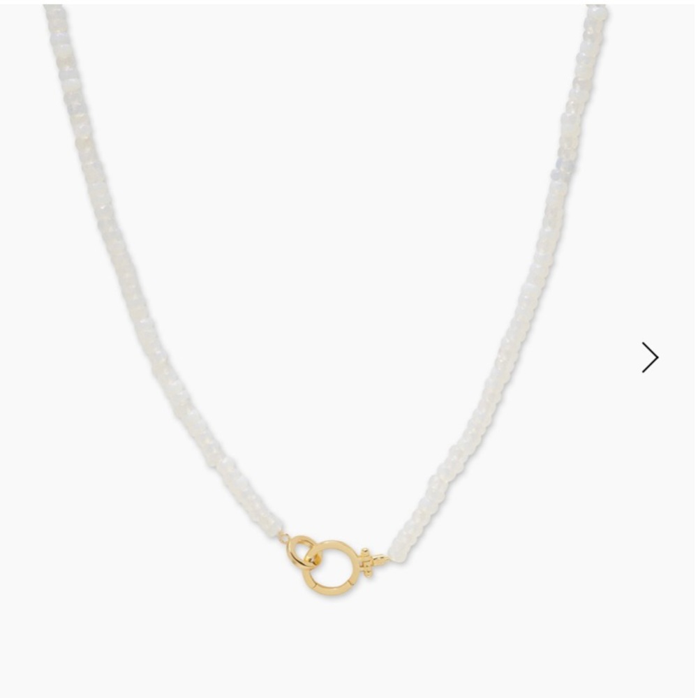 Parker Gem Necklace (Opalite Glass)